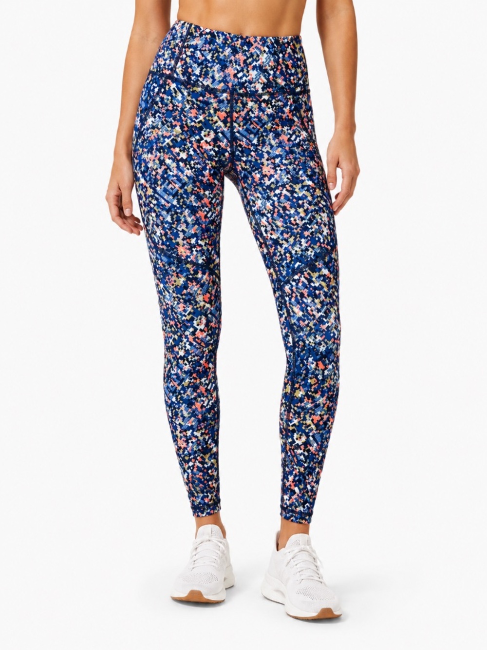 Sweaty Betty The Power Mid Rise Full Length Leggings Pixel Print Size Small